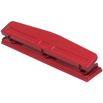 Standard 3 Hole Punch - 10 Sheet Capacity - Red