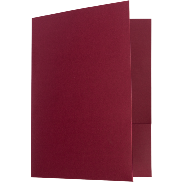9 x 12 Folders - Burgundy Linen