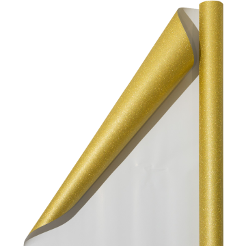 Glitter Wrapping Paper (25 Sq Ft) - Gold
