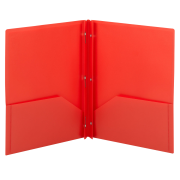 Poly Two-Pocket Folders with Fasteners - Dark Blue / Letter / 25
