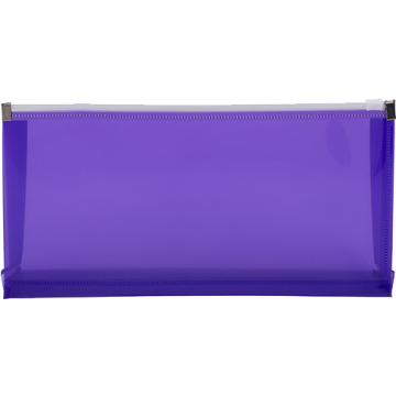 #10 Business Plastic Envelopes (4 1/8 x 9 1/2) with Zip Closure - Purple