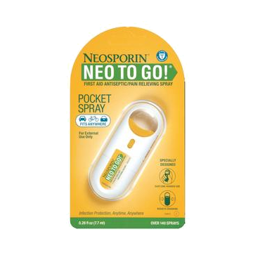 NEOSPORIN® Plus NEO TO GO! First Aid Antiseptic/Pain Relieving Spray, 0.26 oz