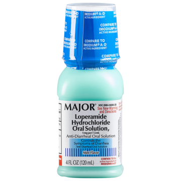 MAJOR Anti Diarrheal - Loperamide 1mg, 4 oz (Generic Immodium)