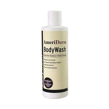 Ameriderm BodyWash Shampoo and Body Cleanser - No Rinse