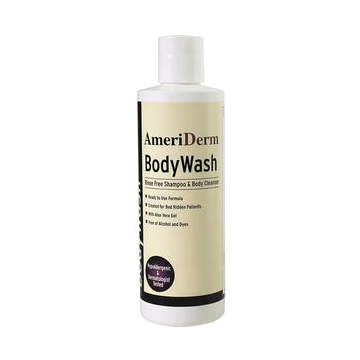Ameriderm BodyWash Shampoo and Body Cleanser - No Rinse