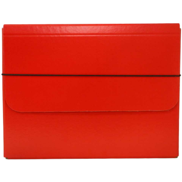 10 x 13 1/4 x 1 1/4 Thick Elastic Portfolios - Red