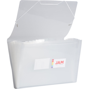 Legal Size 13 Pocket Expanding Files (10 x 15) - Clear