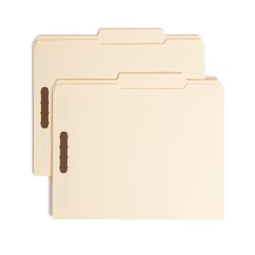 Reinforced Tab Fastener File Folders, 2/5-Cut Right of Center Tab - Kraft / Legal / 50