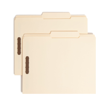 Reinforced Tab Fastener File Folders, 2/5-Cut Right of Center Tab - Kraft / Legal / 50
