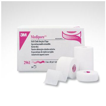 Medipore Medical Tape NonWoven Polyester 1 Inch X 10 Yards by 3M - Case of 24