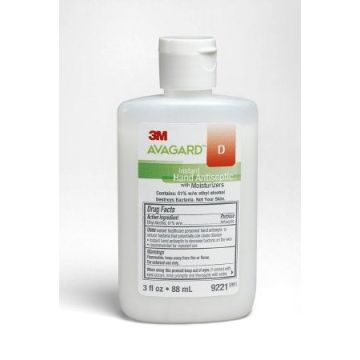 Avagard Hand Sanitizer 3 oz Ethyl Alcohol Gel Bottle by 3M - Each