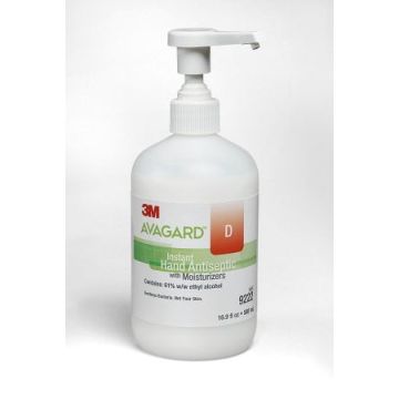 Avagard Hand Sanitizer Ethyl Alcohol Gel Pump Bottle 16 oz by 3M - Each