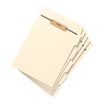 Folder Dividers with Fasteners, Side Tab