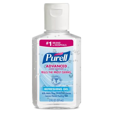 Hand Sanitizer Purell Advanced Ethyl Alcohol Gel Bottle - SANITIZER, HAND PURELL FST MILITARY BTL 3OZ /CS24