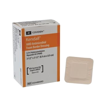 Kendall AMD Foam Dressing 3.5 X 3.5 Inch by Covidien - Box of 10