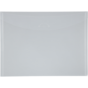Letter Booklet Plastic Envelopes (8 7/8 x 12) with Tuck Flap - Clear