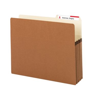 Redrope File Pockets, 2/5-Cut Tab, 3-1/2 inch Expansion - Redrope / Legal / 25