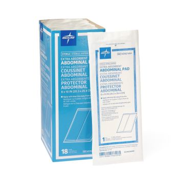Caring Cellulose Abdominal Pads - Each - 10 X 8 Inch