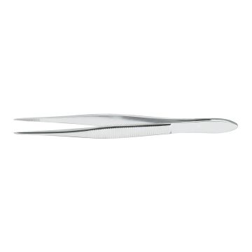 Splinter Forceps McKesson 4-1/2 Inch Length Floor / Office Grade Pakistani Stainless Steel NonSterile NonLocking Thumb Handle Straight Pointed Tips