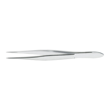 Splinter Forceps McKesson 4-1/2 Inch Length Floor / Office Grade Pakistani Stainless Steel NonSterile NonLocking Thumb Handle Straight Pointed Tips