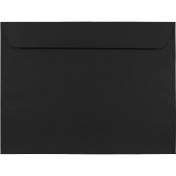 9 x 12 Booklet Envelopes - Smooth Midnight Black 32lb