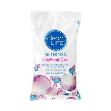 No Rinse Shampoo Cap, Patented, One-Piece Design by Cleanlife Products - Case of 30.