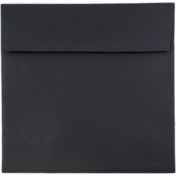 8 1/2 x 8 1/2 Square Envelopes - Black Linen 32lb