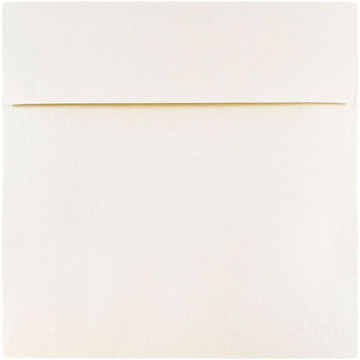 6 x 6 Square Envelopes - Natural Opal Metallic 32lb