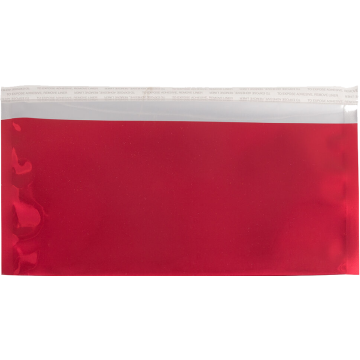 #10 Square Flap (4 1/8 x 9 1/2) with Peel & Seal - Red Foil 32lb