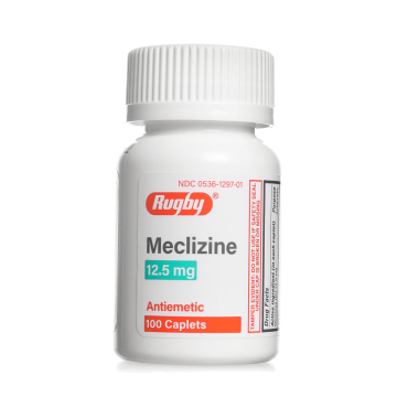 RUGBY Nausea Relief - Meclizine 12.5mg, 100 Caplets (Generic Bonine)