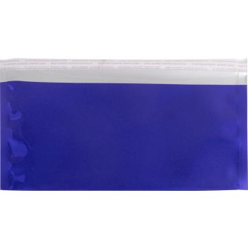 #10 Square Flap (4 1/8 x 9 1/2) with Peel & Seal - Blue Foil 32lb