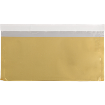 #10 Square Flap (4 1/8 x 9 1/2) with Peel & Seal - Gold Foil 32lb