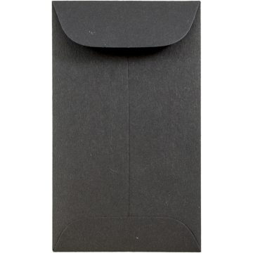 #3 Coin Envelopes (2 1/2 x 4 1/4) - Smooth Midnight Black 32lb