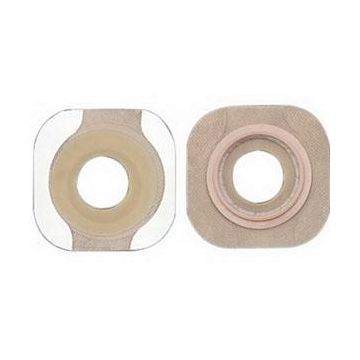 Hollister New Image Two-Piece Pre-Cut Flat FlexWear Skin Barrier with Tape Border 1-1/2" Stoma Size, 2-1/4" Flange Size - Box of 5