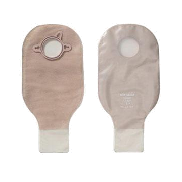 New Image Two-Piece Drainable Pouch, Clamp Closure by Hollister - Box of 10 - 12inch, 1-3/4 inch Flange, Transparent