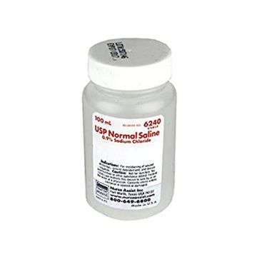 Nurse Assist Inc Normal Sterile Saline For Irrigation With Screw Top Container 100ml - Normal Sterile Saline For Irrigation with Screw Top Container 100mL / Each
