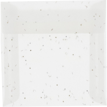 6 x 6 Square Envelopes - Heavy Metal Translucent 28lb