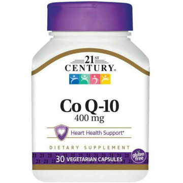Co Q-10, 400 mg 30 Vegetarian Capsules by 21st Century