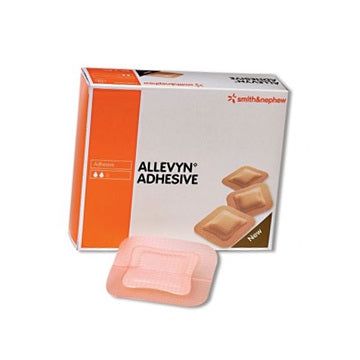 Allevyn Adhesive Hydrocellular Dressing With Pad by Smith & Nephew - Smith & Nephew Allevyn„¢ Adhesive Hydrocellular Dressing 3 inch x 3 inch with 2 inch x 2 inch Pad Box of 10