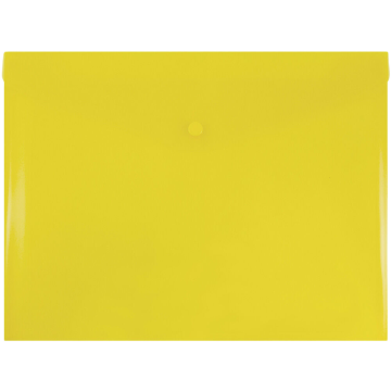 Letter Booklet Plastic Envelopes (9 3/4 x 13) with Snap Closure - Yellow