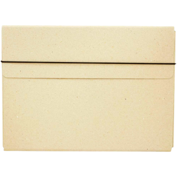 9 1/4 x 12 1/2 x 1/2 Thin Elastic Portfolios - Natural Kraft