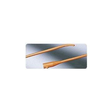 Bard Medical Coude Tiemann One-Eye Latex Urethral Catheter - 16Fr, 16 inch Sterile