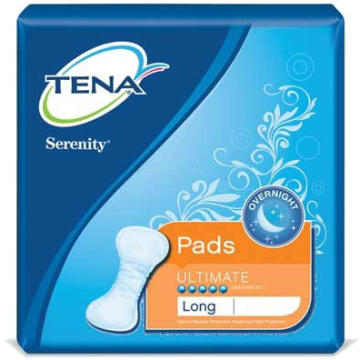 Tena Serenity Overnight Bladder Control Pads 16" By SCA Personal Care - Package of 30