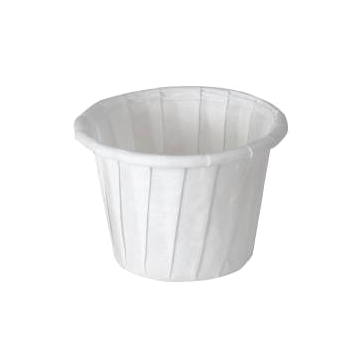 Souffle Cup Paper White Disposable - Case of 5000 - Cup Souffle Paper 1/2 Ounce- White Treated Paper