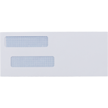 #8 5/8 Check Double Window Envelopes (3 5/8 x 8 3/4) - White 24lb