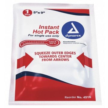 Instant Hot Pack Dynarex General Purpose Plastic Cover Disposable - Single
