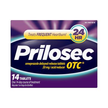Antacid Prilosec OTC® 20 mg Strength - Box of 14, OTC 14 per Box Delayed-Release Tablet