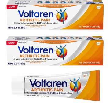 VOLTAREN Pain Relief - 1% Diclofenac Sodium, 2 x 150g & 1 x 50g