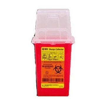 Becton Dickinson 1.5 Qt Nestable Sharps Container, 9" X 4.5" X 4"