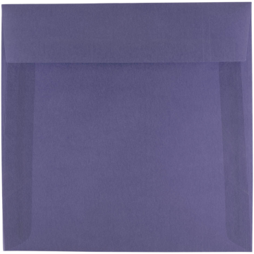 6 1/2 x 6 1/2 Square Envelopes - Wisteria Purple Translucent 30lb